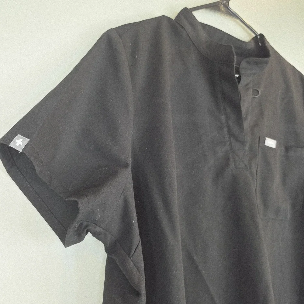 Figs Scrub Uniform Shirt Sz Large Adult Shirt‎ Sleeve Casual Work. D108